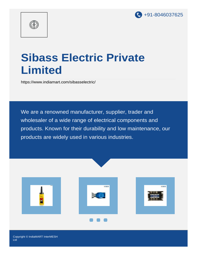 Sibass Electric Product Catalogue | PDF | Electrical Connector | Switch