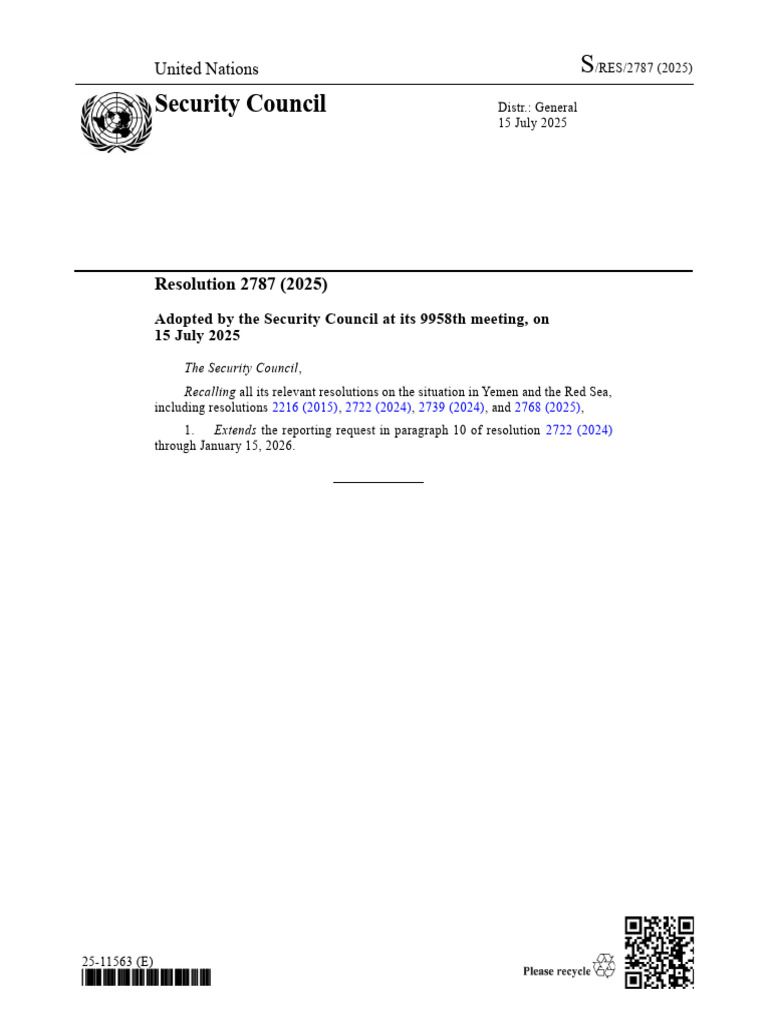 Security Council: United Nations | PDF