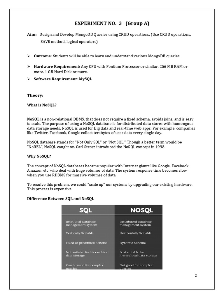MongoDB CRUD Operations Explained | PDF | No Sql | Databases