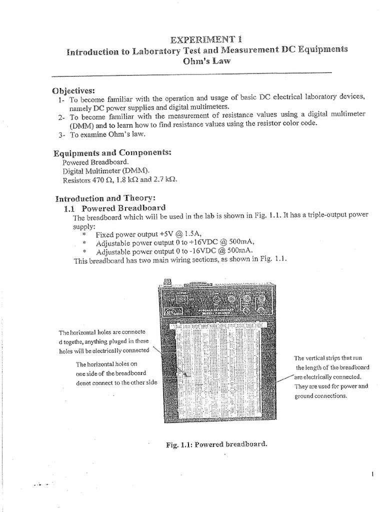 Electrical Circuits Lab Manual | PDF