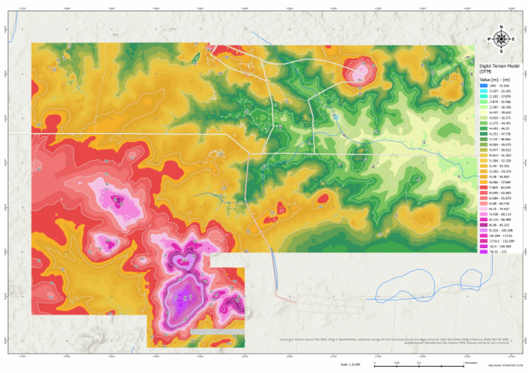 A2 Map 1 2 3 DTM | PDF