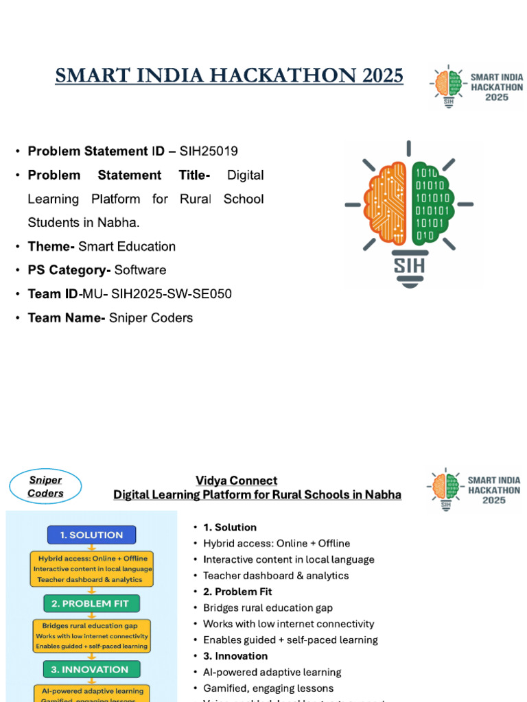 Sih Presentation | PDF