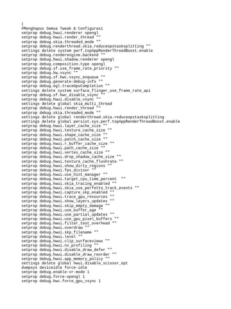 Optimize Android Rendering Settings | PDF | Computing | Software ...