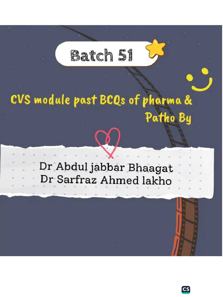 CVS Pharma Past by DR Ab Jabbar B#51 | PDF