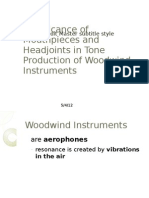 Significance of Mouthpieces and Head Joints in Tone Production