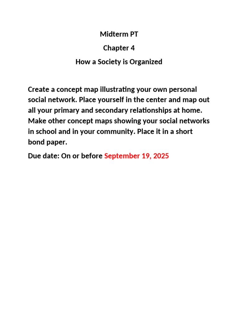Chapter 4 Concept Map | PDF