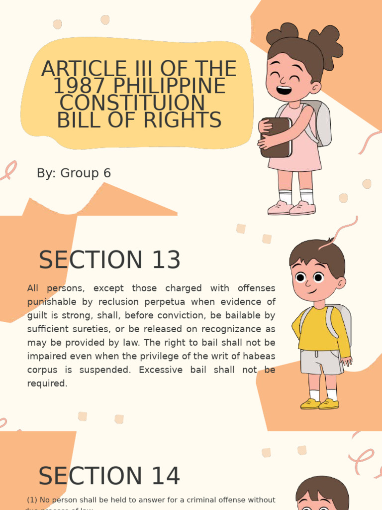 Article 111 of The Philippine Constituion of 1987 Bill of Rights 1 ...