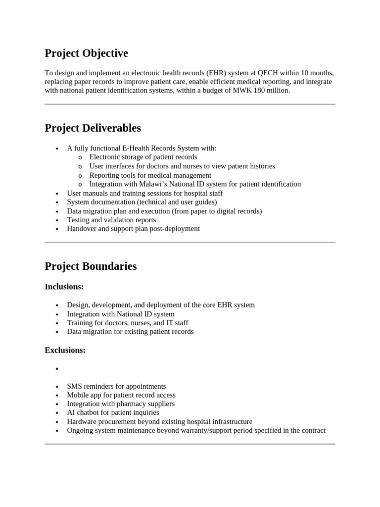 EHR System Implementation at QECH | PDF | Electronic Health Record ...
