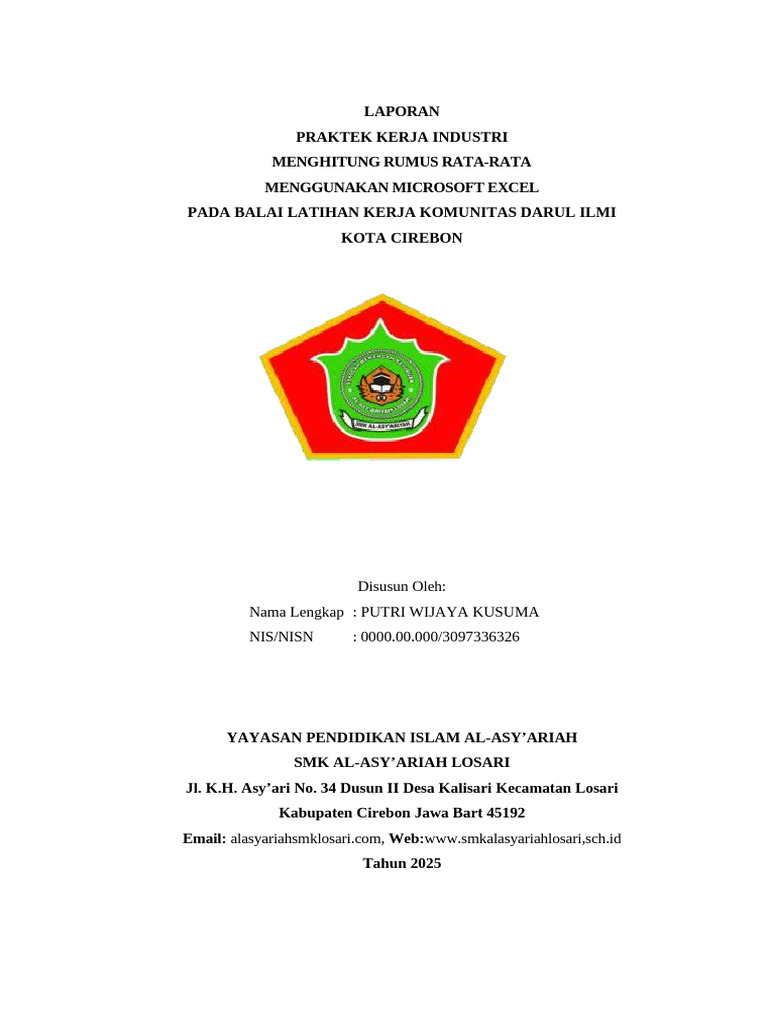 Praktik Kerja Industri SMK Al-Asy’ariah | PDF