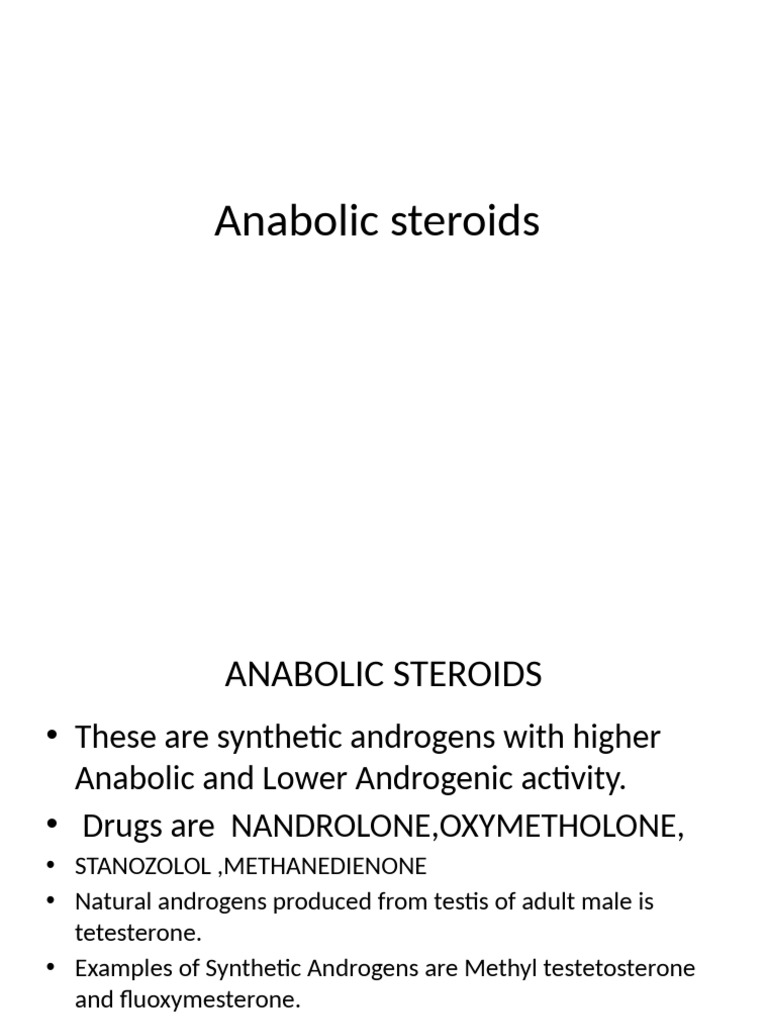 Anabolic Steroids | PDF | Androgen | Testosterone