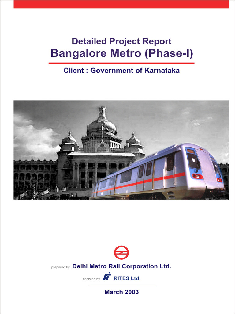 Bangalore Metro Project Detailed Report | PDF | Rapid Transit | Rail ...