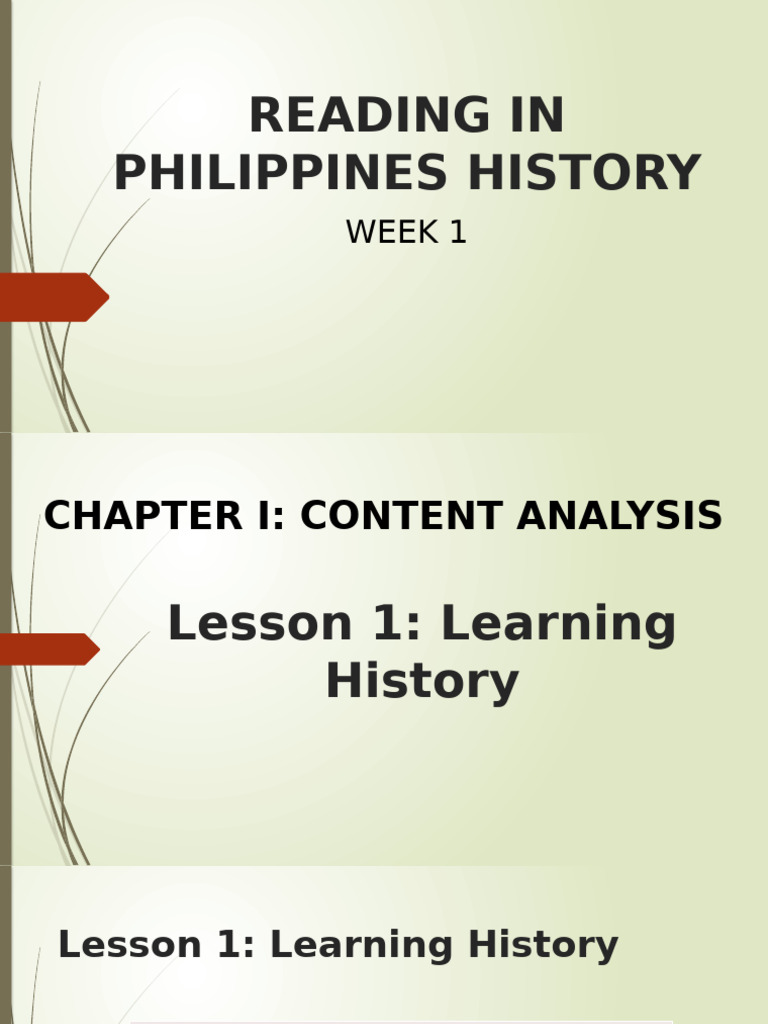 Understanding Philippine History: Week 1 | PDF | Primary Sources