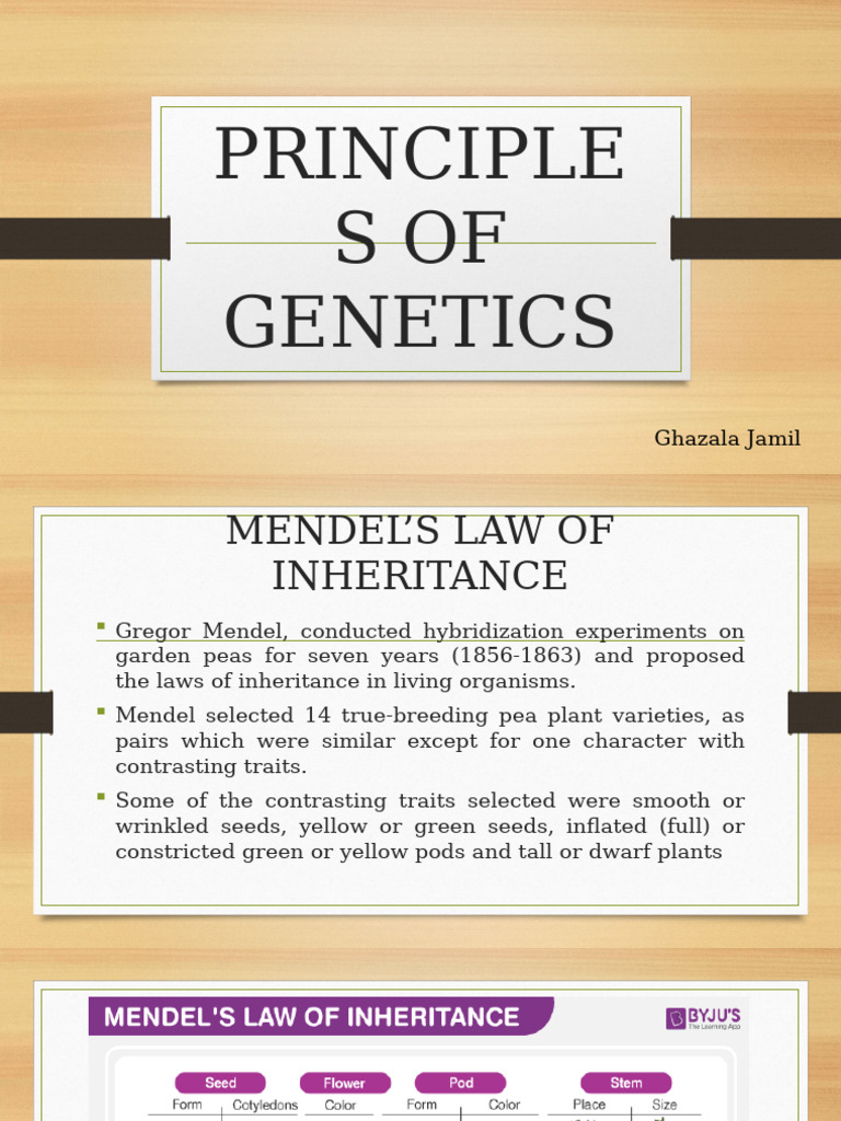 Mendel's Laws of Inheritance Explained | PDF | Dominance (Genetics ...