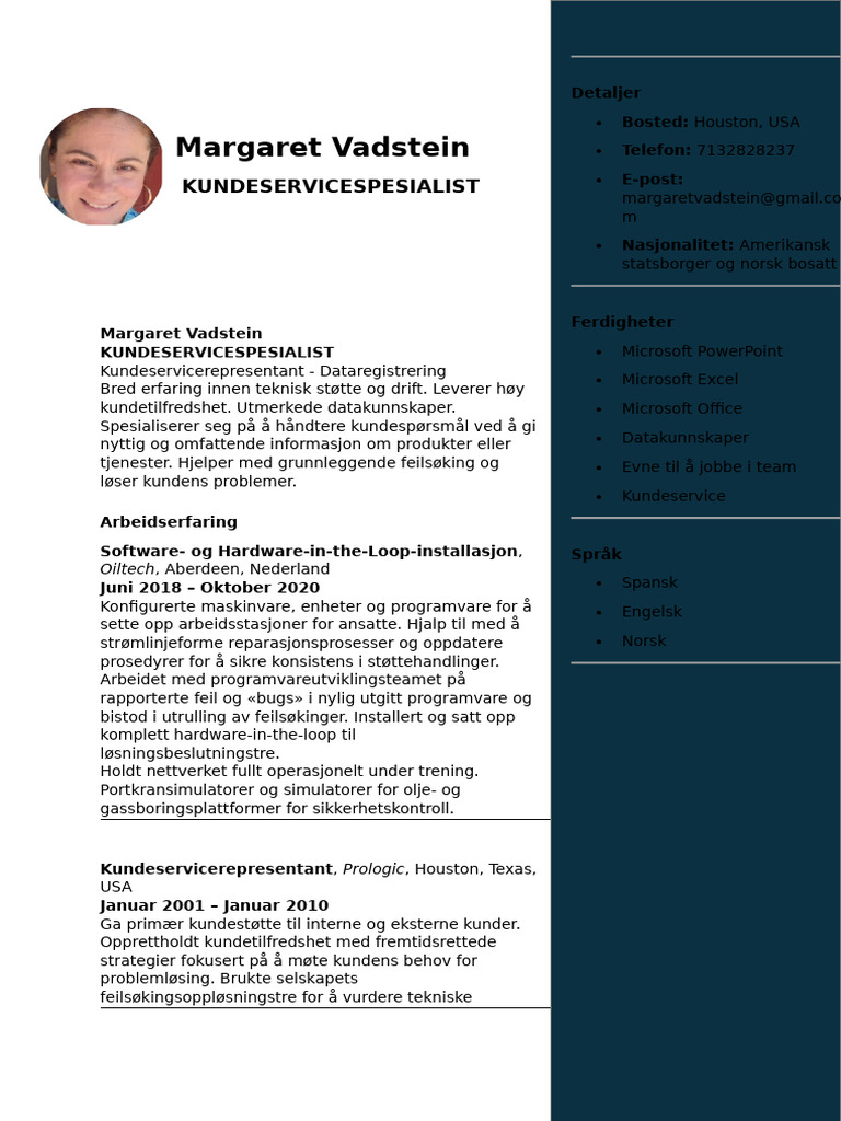 Margaret CV | PDF