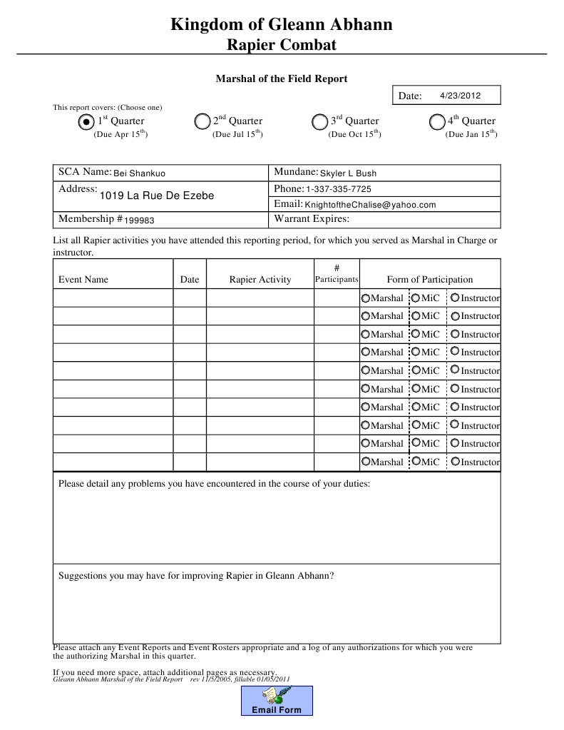 Field Report | PDF