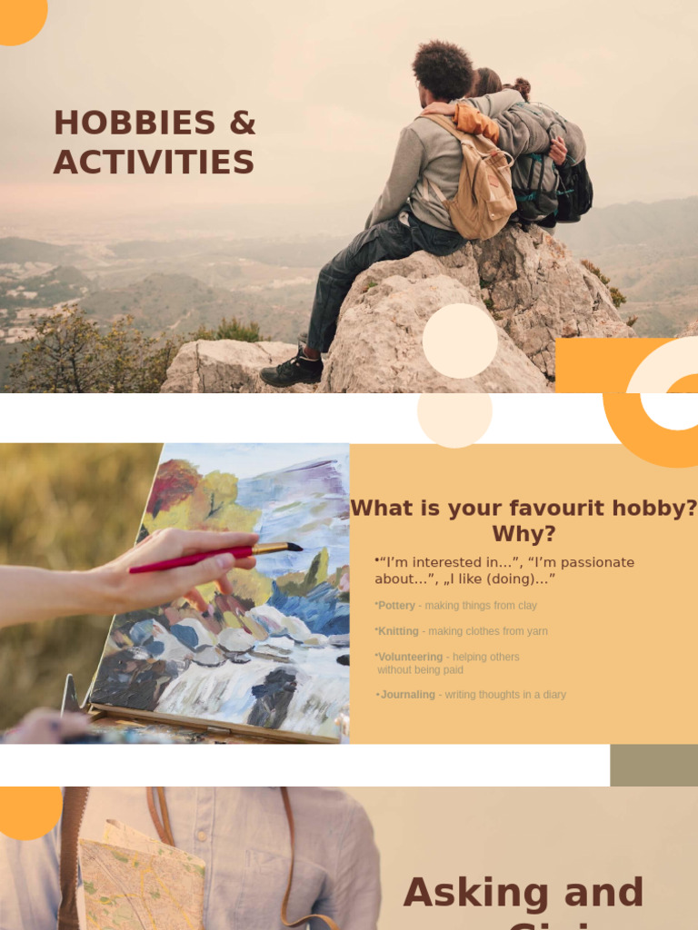 Exploring Hobbies: Questions & Adjectives | PDF