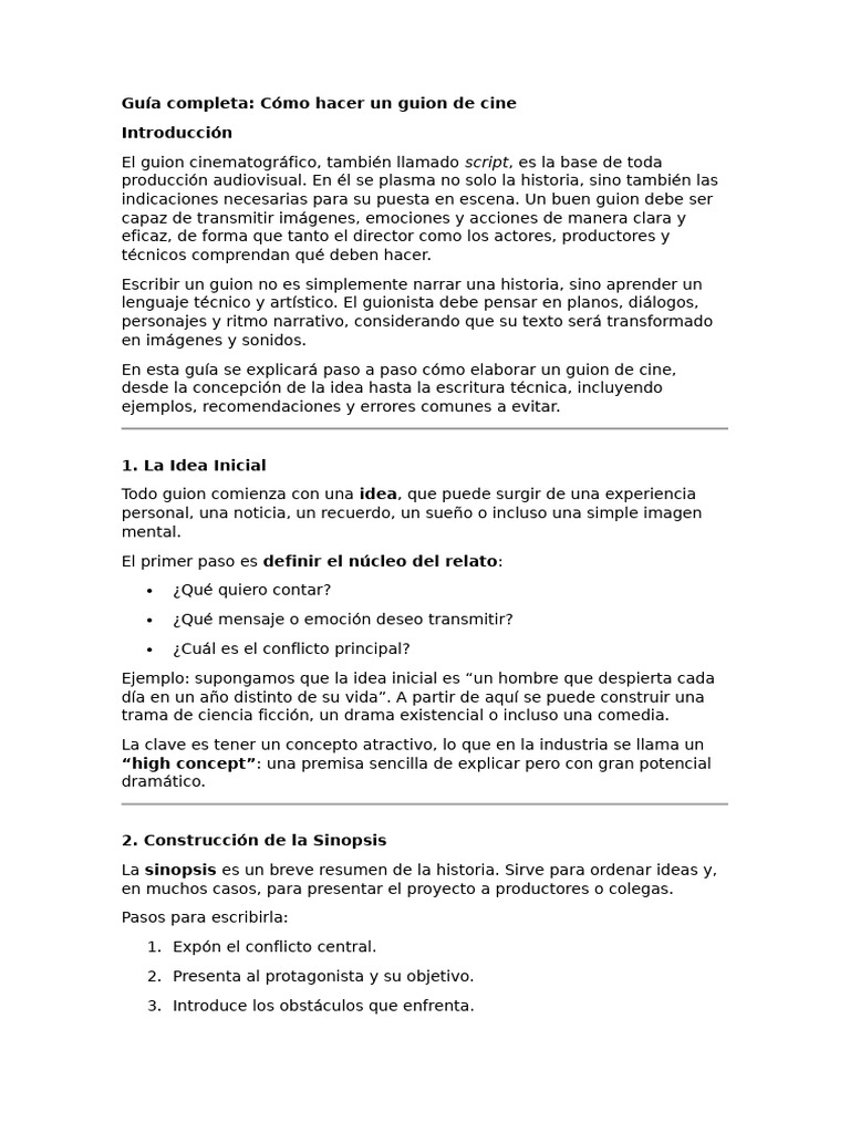 Script de Cine | PDF | Guión