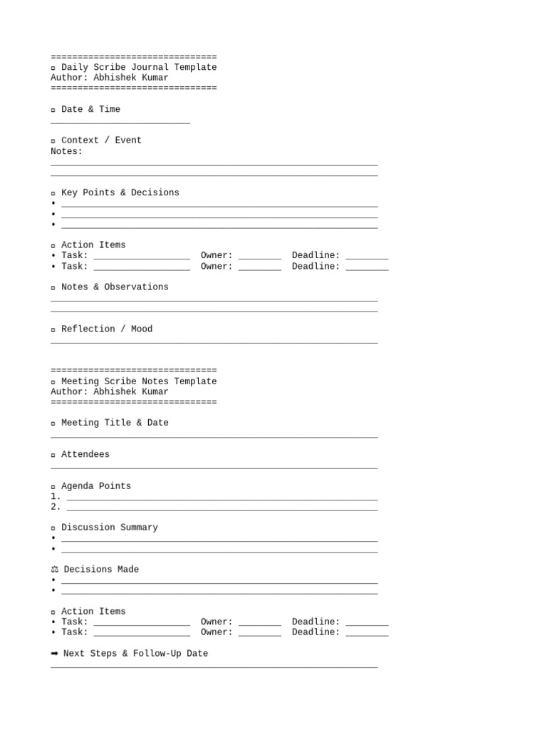 Scribe Toolkit LongVersion | PDF