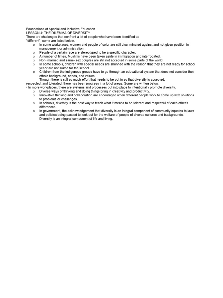 Challenges and Progress in Diversity | PDF