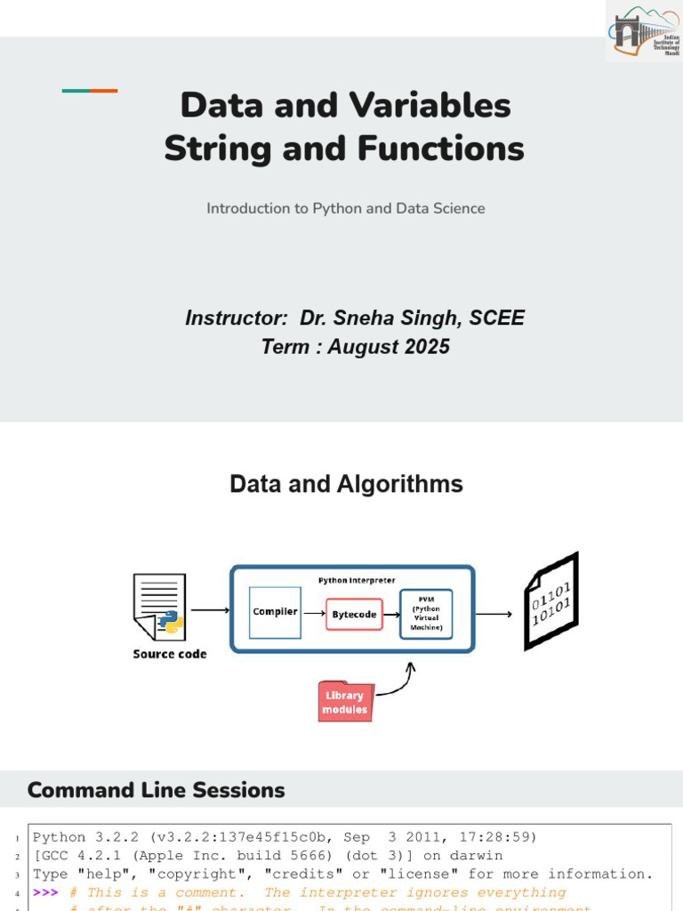 Python Data Types and Variables Guide | PDF | Parameter (Computer ...