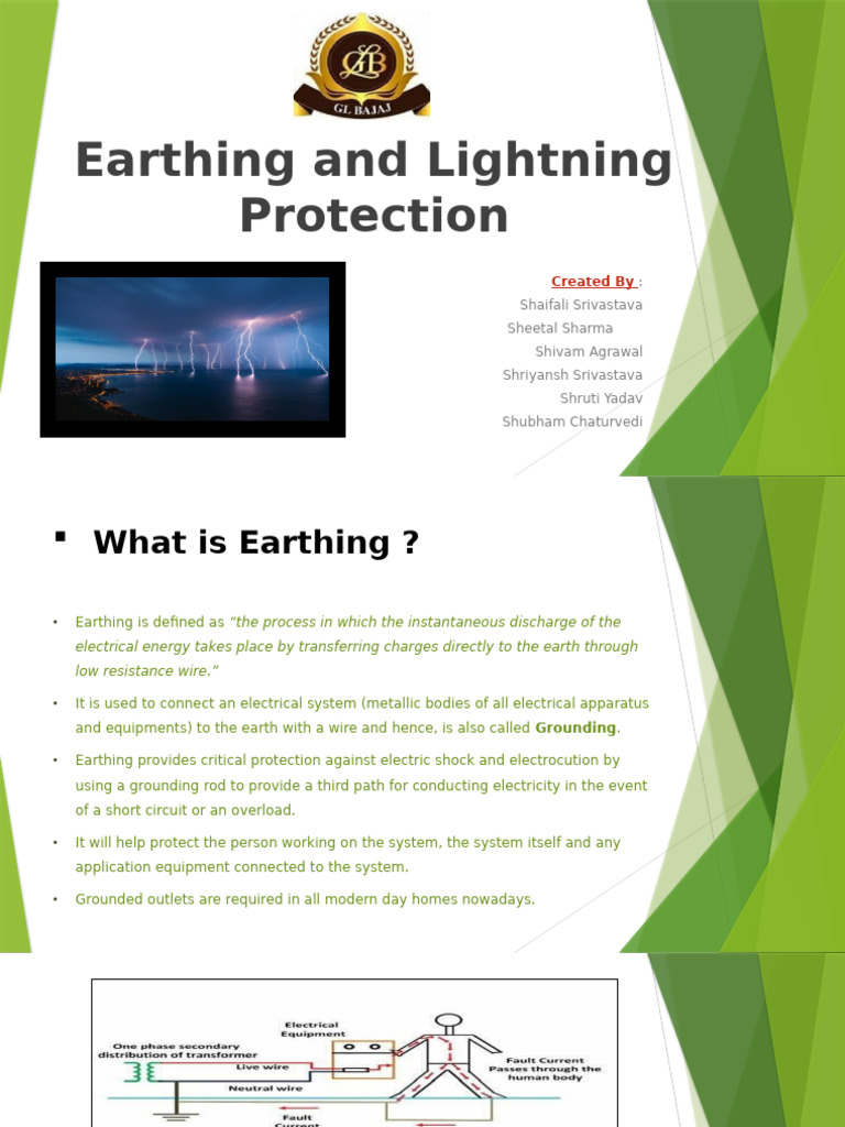 Earthing and Lightning Protection | PDF | Electricity | Electronics