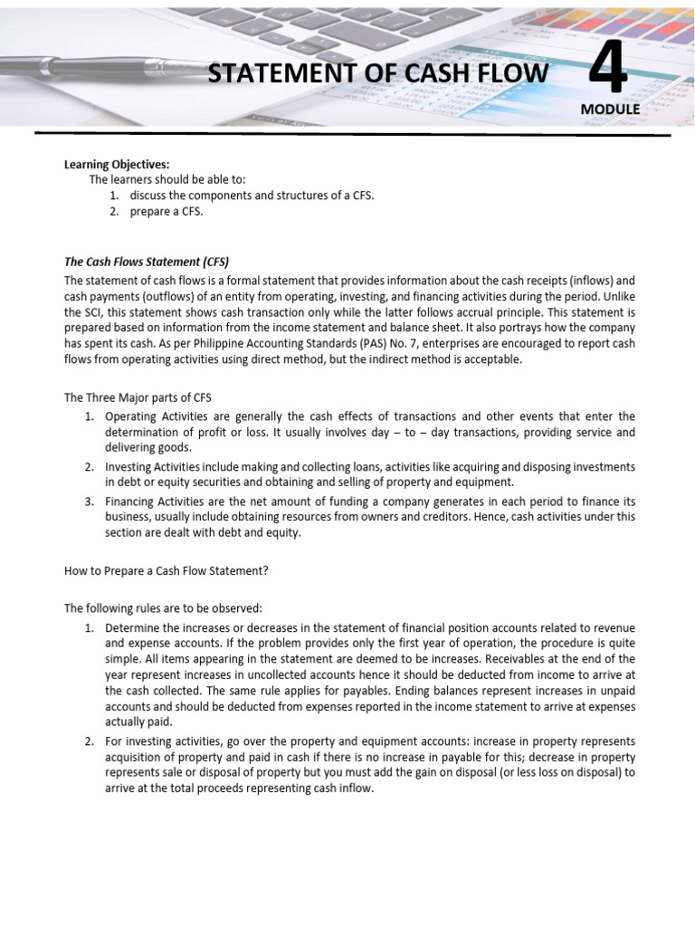 Preparing a Cash Flow Statement Guide | PDF | Cash Flow Statement | Expense