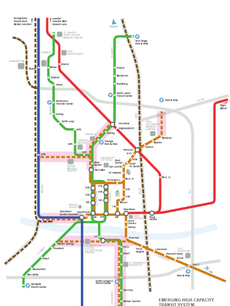 ACC Northridge Campus Transit Map | PDF | Austin | Public Services