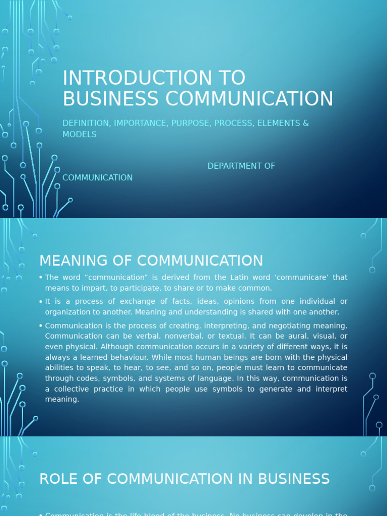 Business Communication Essentials Guide | PDF | Communication ...