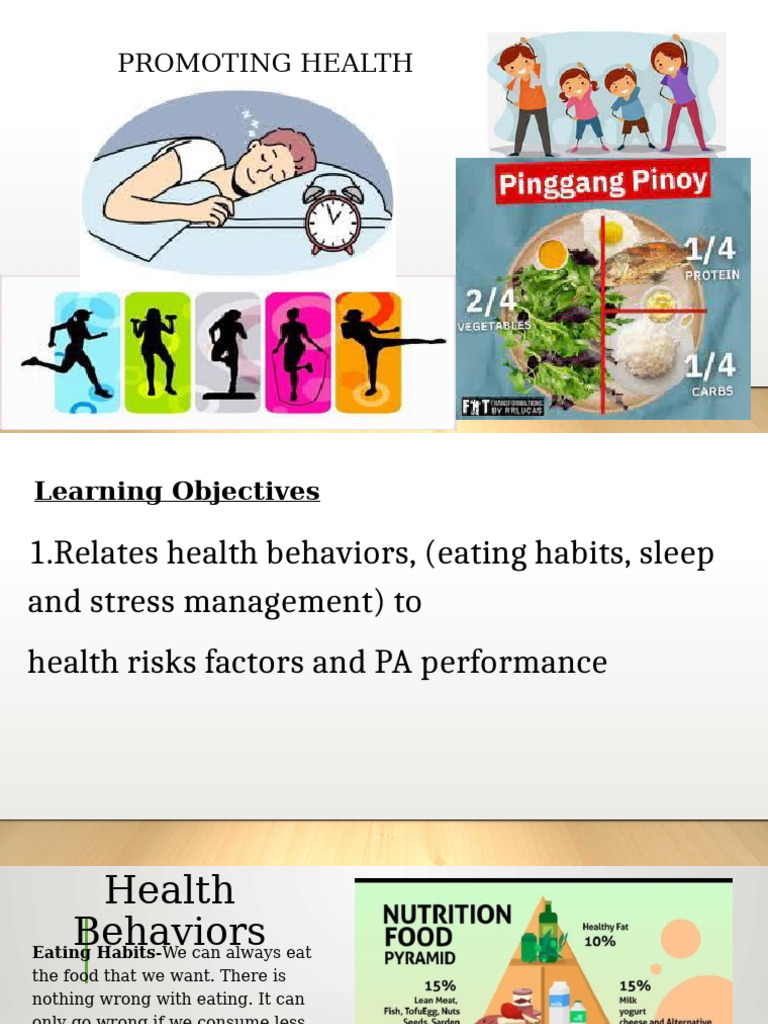 Lesson 5 Promoting Health | PDF | Glycogen | Nutrition