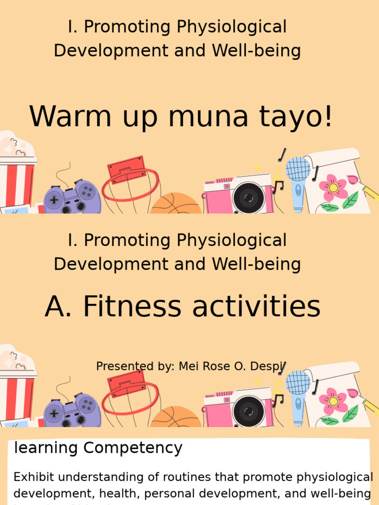 Fitness Activities for Well-being Guide | PDF | Physical Fitness ...