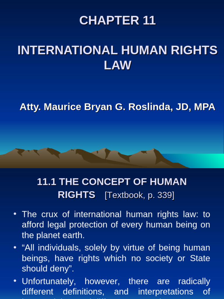 Overview of International Human Rights Law | PDF | Human Rights ...