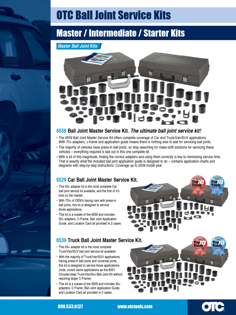 OTC Ball Joint Service Kits Overview | PDF | General Motors | Car ...