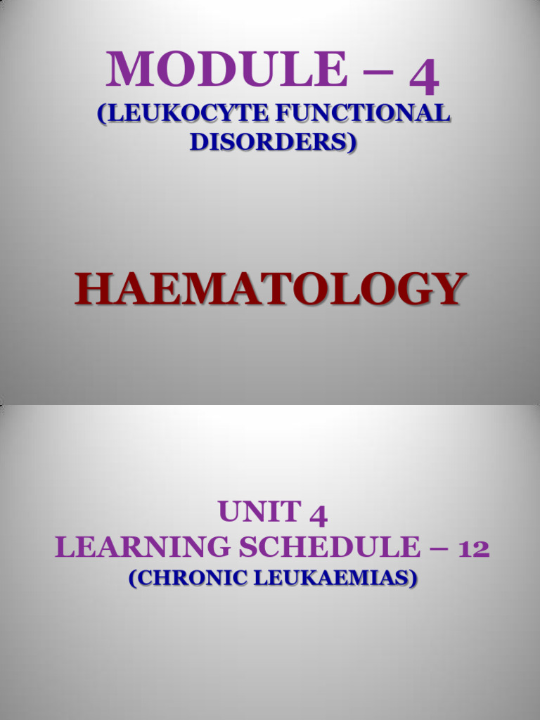 Chronic Myeloid Leukaemia Overview | PDF | Leukemia | White Blood Cell