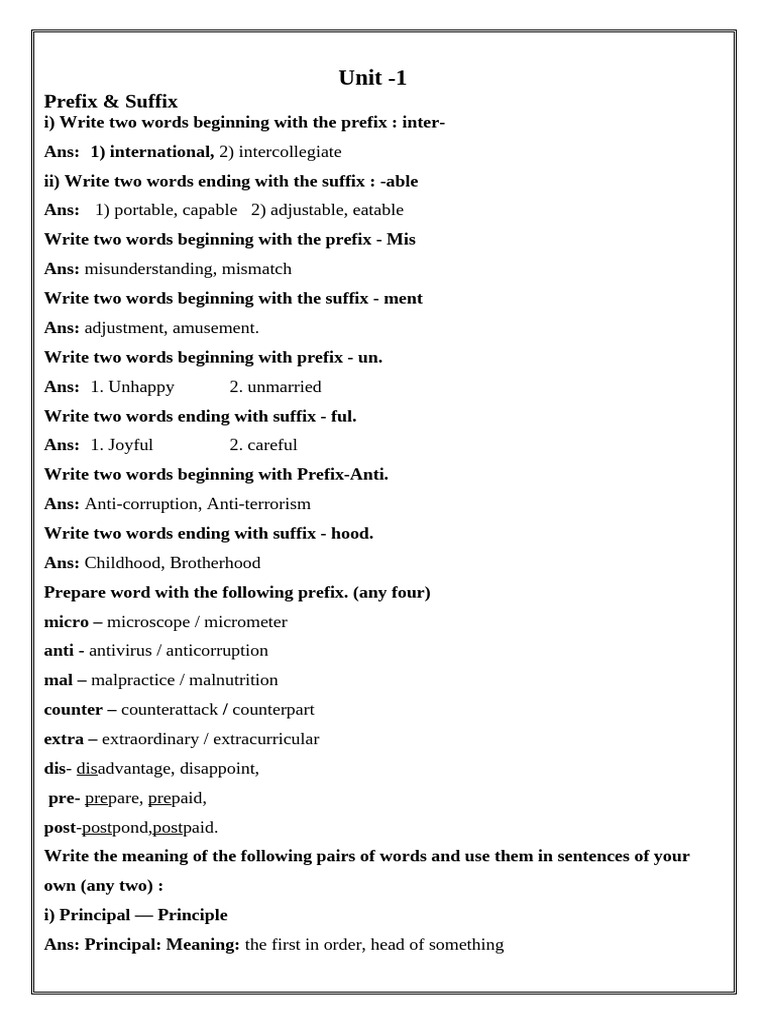 Prefixes, Suffixes, and Word Meanings Guide | PDF | Wi Fi | Water Pollution