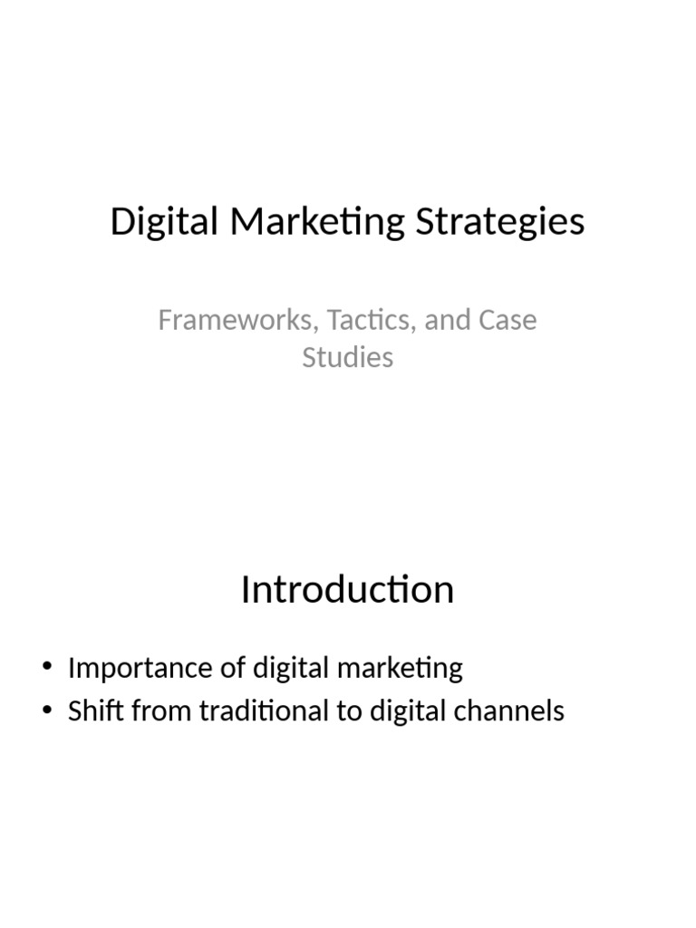 Digital Marketing Strategies Guide | PDF