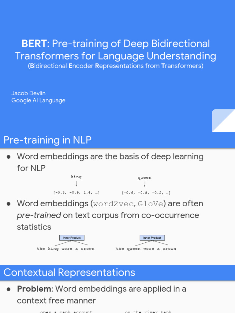 BERT: Bidirectional Language Model Insights | PDF | Learning | Machine ...