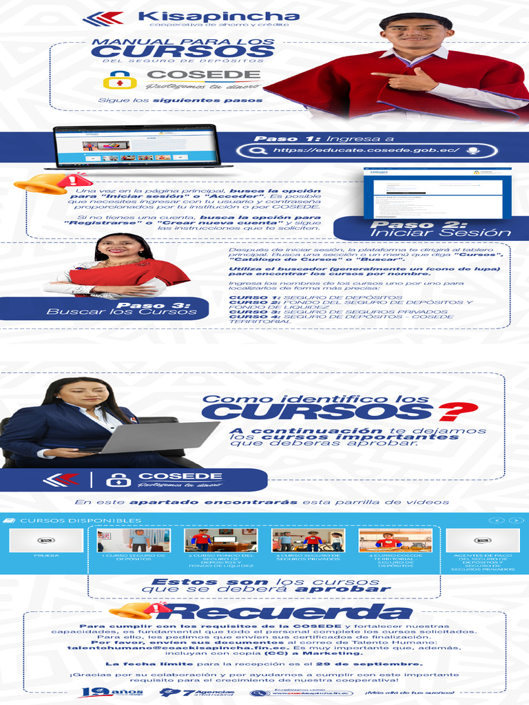 Cursos de Seguro de Depósitos COSEDE | PDF