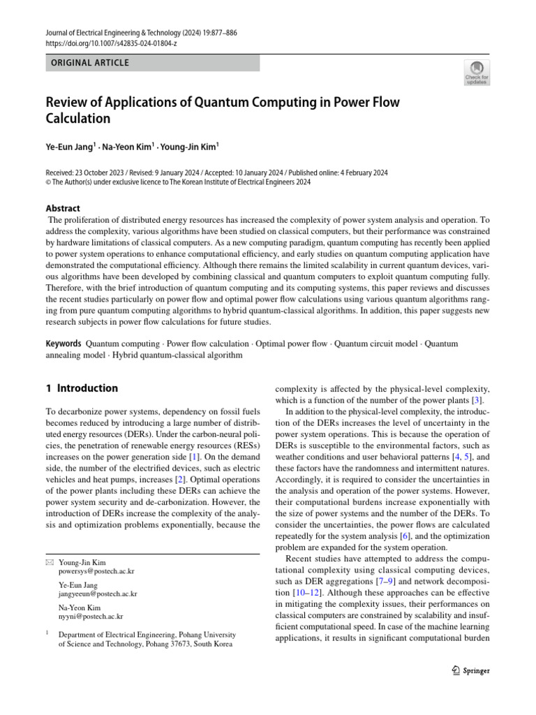 Quantum Computing in Power Flow Analysis | PDF | Quantum Computing ...