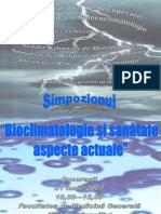 Bioclimatologia Si Sanatatea