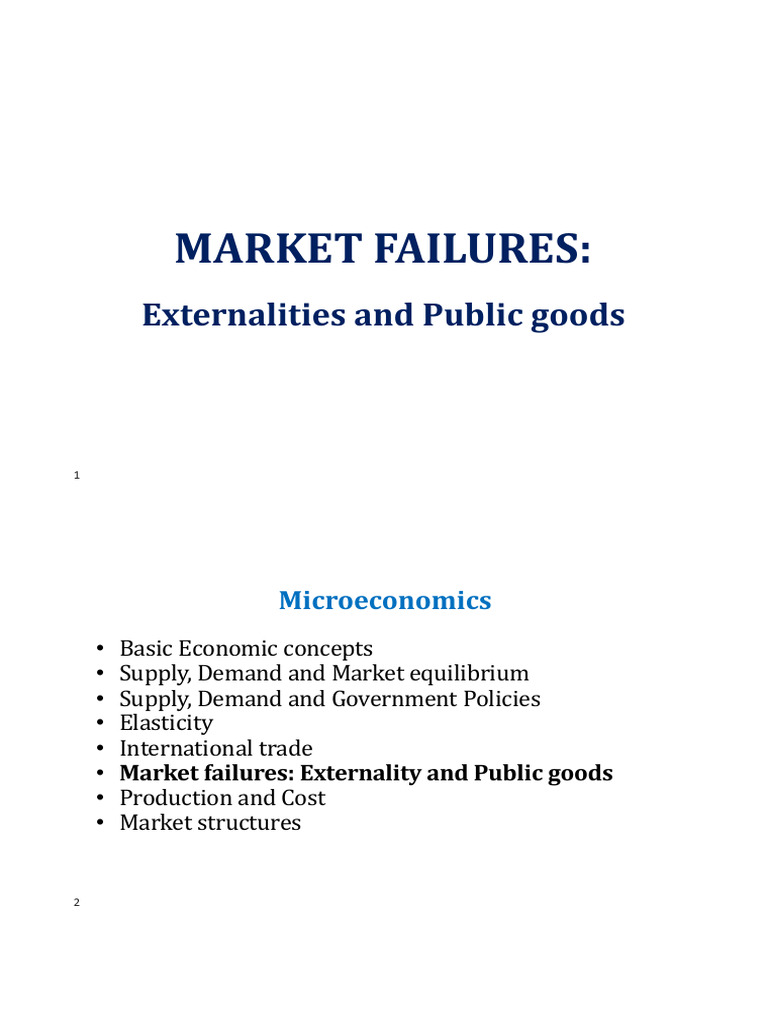 Micro 3 Externality Pdf Externality Subsidy