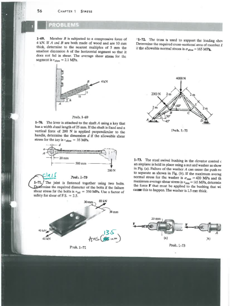 Example 6, 7 and 8 - Shear Stress and Parallel Section | PDF