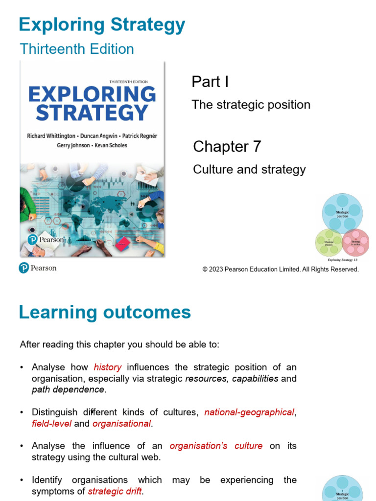 08-07 Culture & Strategy | PDF | Strategic Management | Organizational ...