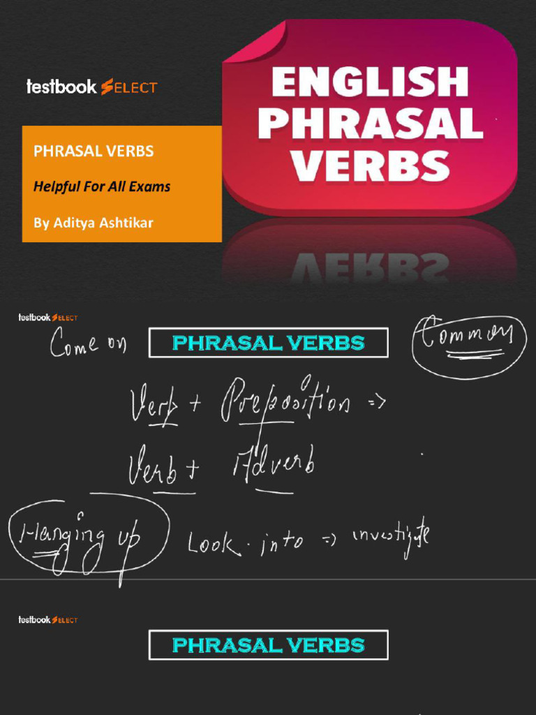 Class On Phrasal Verbs - 8 - 02PM | PDF