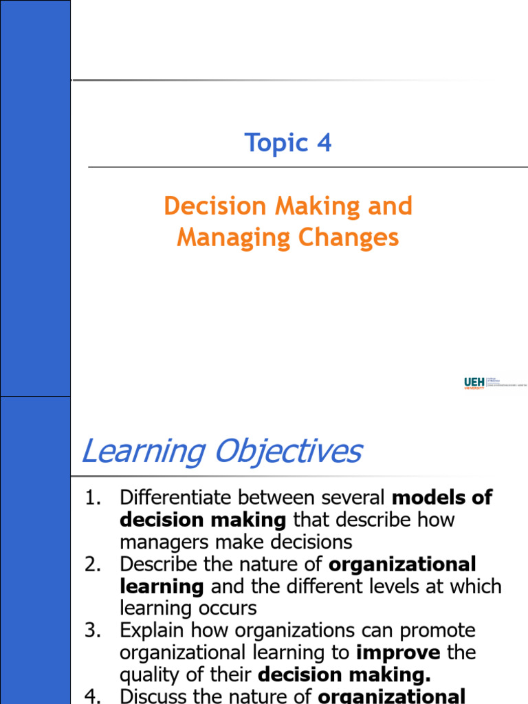 Decision-Making Models and Learning | PDF | Decision Making | Learning