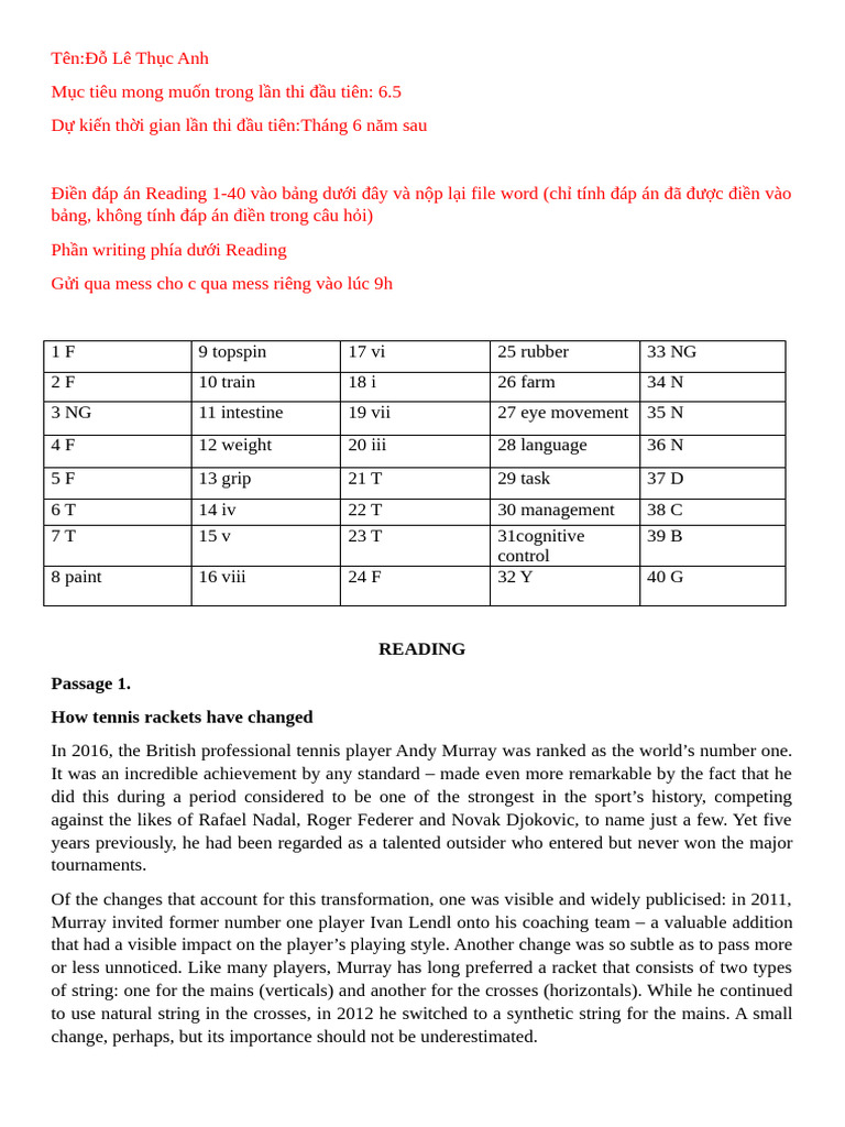 Racket Modifications in Professional Tennis | PDF | Multilingualism