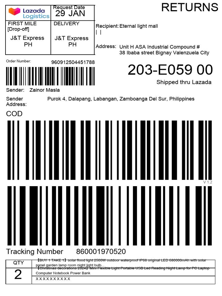 Return Label | PDF