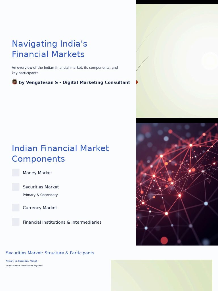 Overview of India's Financial Markets | PDF