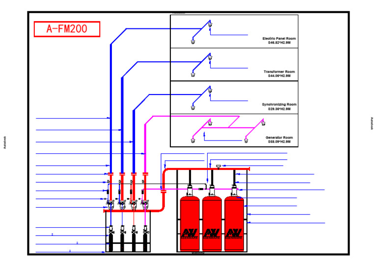 FM200 Fire Suppression System Components | PDF | Valve | Electric Generator