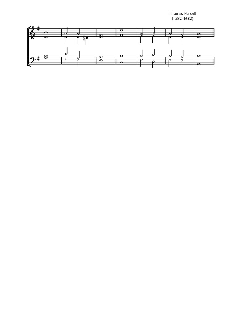 Purcell T Single Chant G Major | PDF