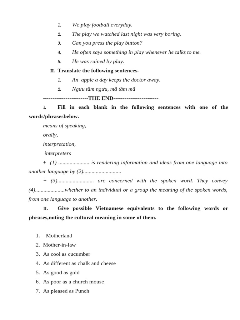 Language Skills and Translation Techniques | PDF | Translations ...